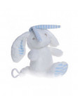 Króliczek biało-błękitny z poztywką Rabbit 155 - photo #2