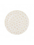 Podtalerz biały w złoty wzór geometryczny Alisma 155 - photo #0