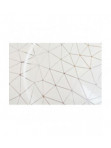 Podtalerz biały w srebrny wzór geometryczny Alisma 155 - photo #1