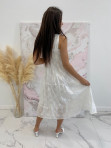 Sukienka maxi ażurowa biała Olena 09 - photo #3