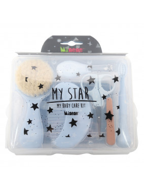 My Star – 6w1 Zestaw pielęgnacyjny dla niemowlaków i dzieci, Minene Niebieski 46