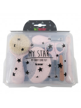 My Star – 6w1 Zestaw pielęgnacyjny dla niemowlaków i dzieci, Minene Różowy