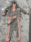 Komplet body + spodnie+bluza pantera brzoskwiniowy  Ola 46 - photo #0