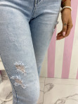 Spodnie jeansowe z zamkami po boku Lolli 26 - photo #4