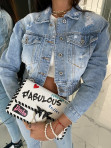 Kurtka jeansowa ze ściągaczem Beatriz 26 - photo #3