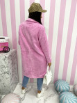 Płaszcz długi baranek różowy Tweed 31 - photo #5