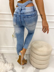Spodnie jeansowe z wycięciami po bokach Pam 49 - photo #6