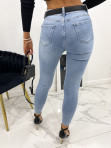 Spodnie jeansowe gładkie z saszetką Szanti 26 - photo #3
