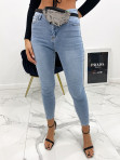 Spodnie jeansowe gładkie z saszetką Szanti 26 - photo #4