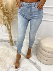 Spodnie gładkie jasny jeans Vania 26 - photo #0