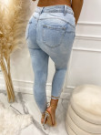 Spodnie gładkie jasny jeans Vania 26 - photo #4