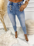 Spodnie jeansowe ze złotymi guzikami Silvita 49 - photo #2