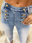 Spodnie jeansowe ze złotymi guzikami Silvita 49 - photo #3