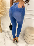 Spodnie jeansowe z dziurami i przetarciami niebieskie Lomna 09 - photo #5