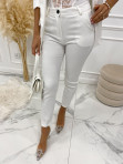 Spodnie gładkie eleganckie białe Mokisa 09 - photo #0