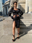 Komplet top+spódnica czarny  Arni 47 - photo #12