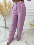 Komplet spodnie +żakiet wiązany fioletowy Olha 07 - photo #6