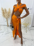 Komplet top i spódnica pomarańczowy Vivo 09 - photo #2