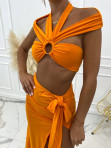 Komplet top i spódnica pomarańczowy Vivo 09 - photo #4
