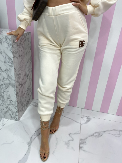 Komplet bluza i spodnie kremowy Abelia 134 - photo #4