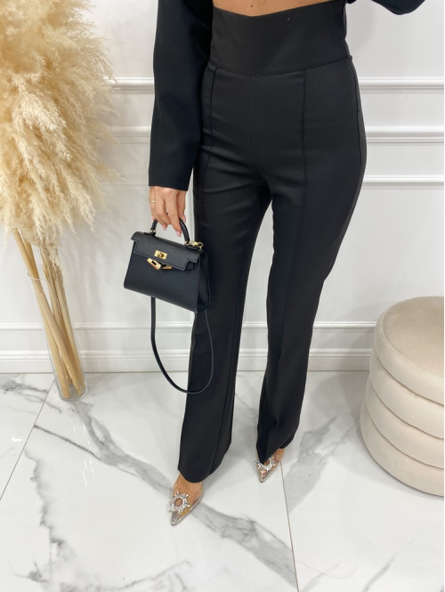 Spodnie eleganckie czarne Iryna 25 - photo #12