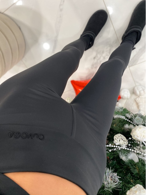Legginsy z ala'wiązaniem czarne Narin 20 - photo #5