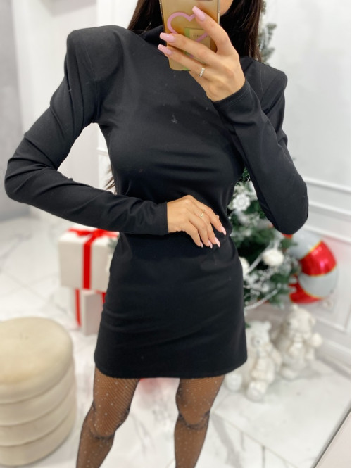Sukiena mini dopasowana czarna Sendi 25 - photo #6