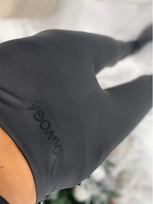 Legginsy z wiązaniem czarne Bow 20 - photo #3