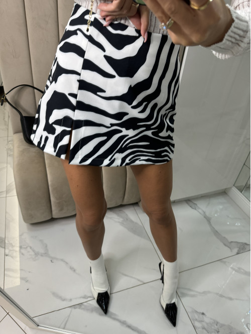 Spodenko - spódniczka z wzorem zebry czarno - białe Zaria 25 - photo #2
