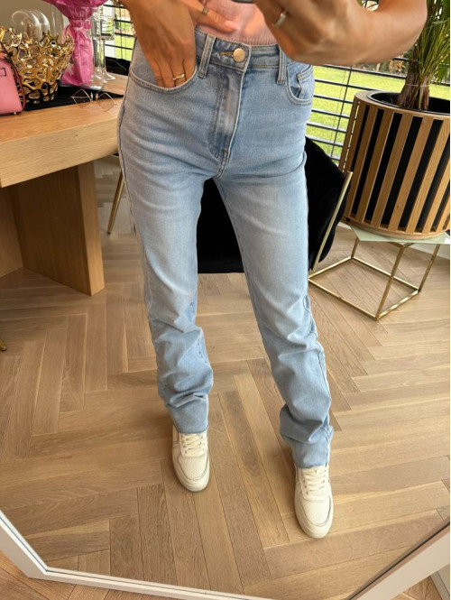 Spodnie jeans extra long Missi jasno niebieskie 09