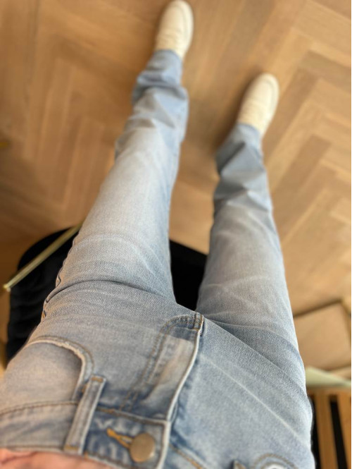Spodnie jeans extra long Missi jasno niebieskie 09 - photo #7