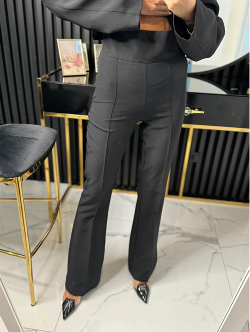 Spodnie eleganckie czarne Iryna 25 - photo #4
