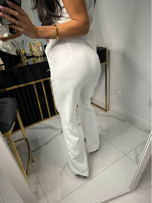 Komplet długa kamizelka+spodnie Kesja biały 17 - photo #9