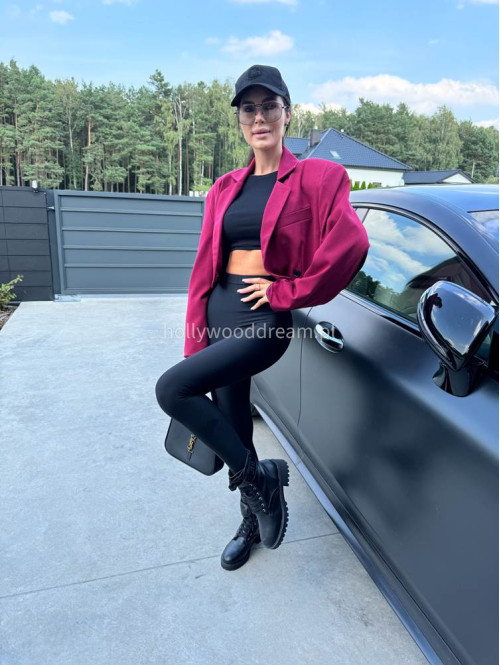 Czarne legginsy z zapiętką IRMA 69 - photo #1