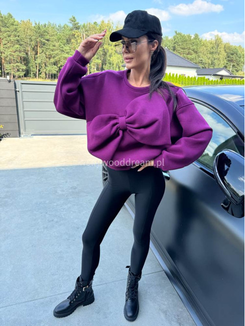 Czarne legginsy z zapiętką IRMA 69 - photo #8