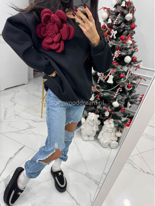 Spodnie jeansowe z dziurami na kolanach i napisem Horizon jasny jeans 20 - photo #50