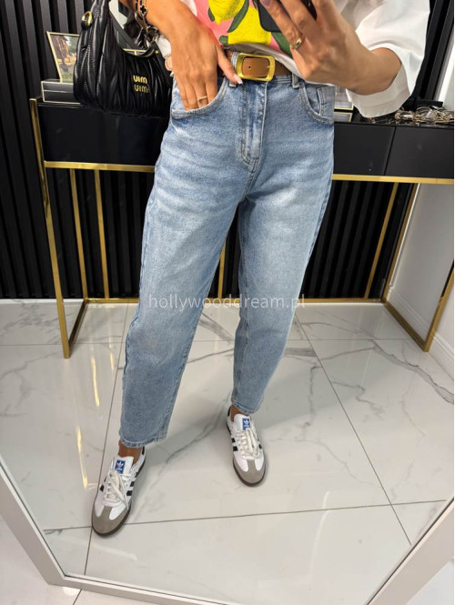 Spodnie jeansowe balloon fit NORMAN  jasny jeans 26 - photo #30