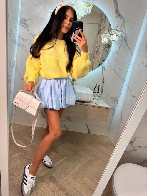 Pastelowy żółty sweter oversize Ksawery 06 - photo #35