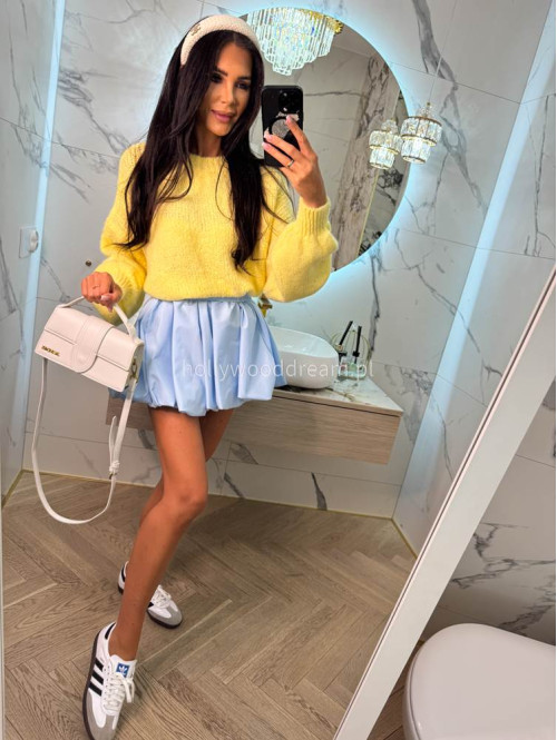 Pastelowy żółty sweter oversize Ksawery 06 - photo #42