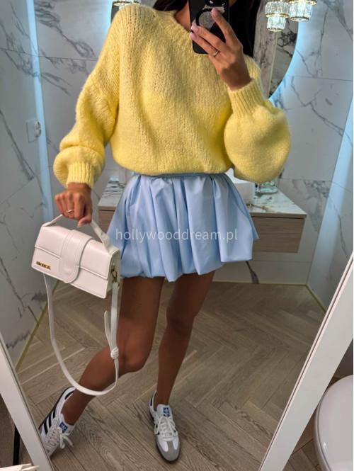 Pastelowy żółty sweter oversize Ksawery 06 - photo #46