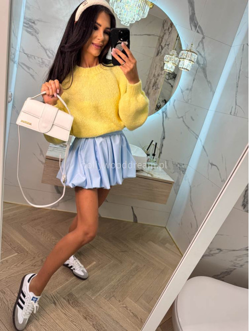 Pastelowy żółty sweter oversize Ksawery 06 - photo #49