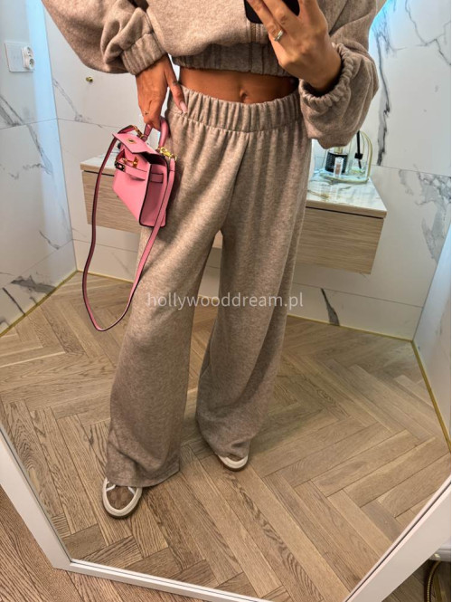 Komplet oversize bluza+ spodnie cappucino MAGNOLIA 183 - photo #20