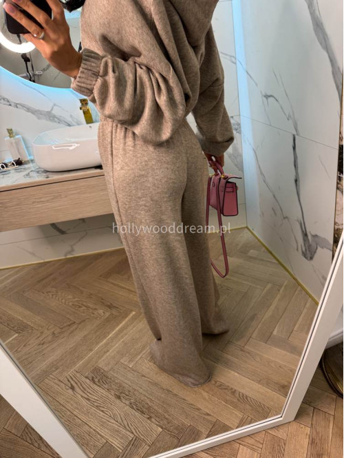 Komplet oversize bluza+ spodnie cappucino MAGNOLIA 183 - photo #22