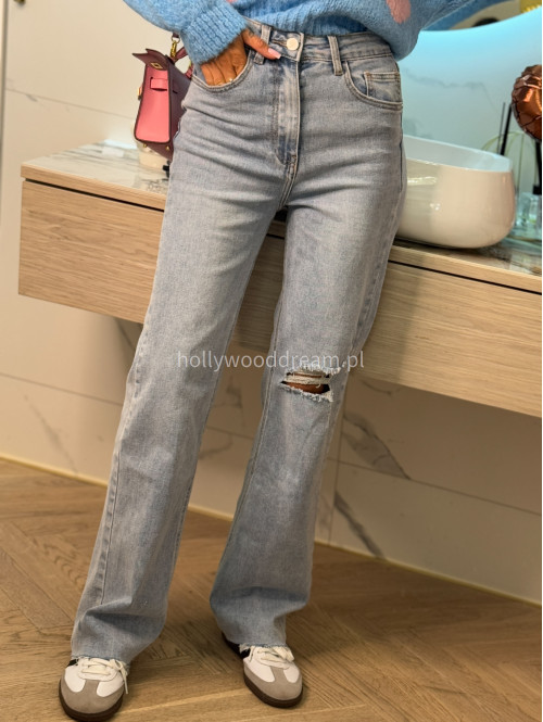 Spodnie wide jeans TOMI jasny jeans 09 - photo #11