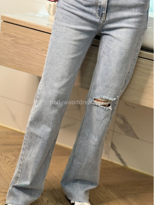 Spodnie wide jeans TOMI jasny jeans 09 - photo #12