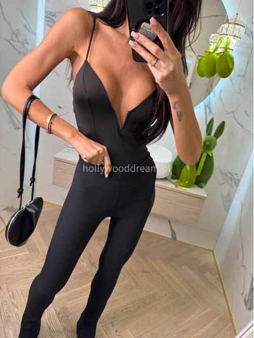 Legginsy z rozcięciem czarne Klotex 31 - photo #48