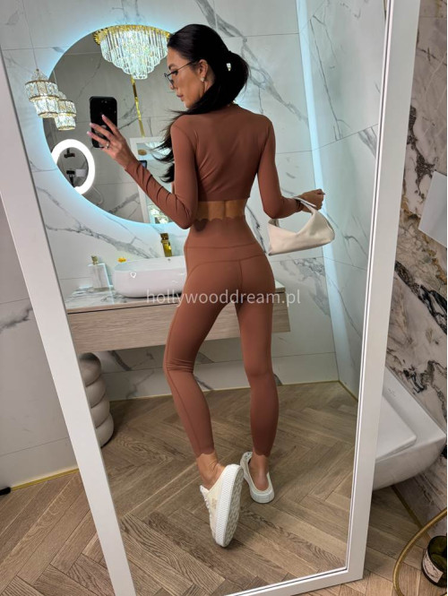 !!PRE-ORDER!! WYSYŁKA PO 30.05!! Komplet top + legginsy WERONA ceglasty 89 - photo #10