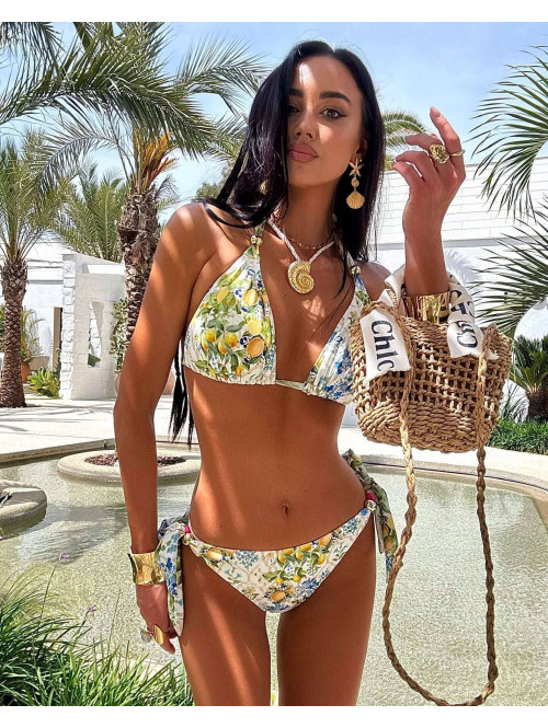 Bikini LA MILLA w cytryny niebieskie 25