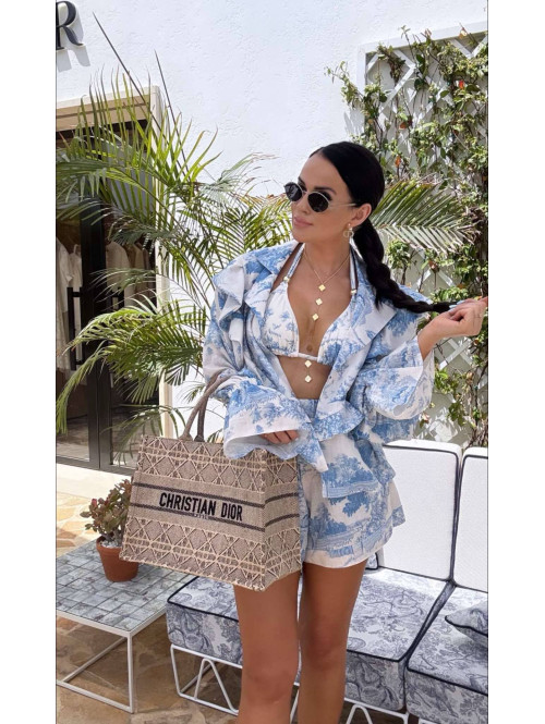 Bikini LA MILLA błękitne wzory kremowe 25 - photo #13