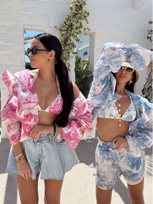 Bikini LA MILLA błękitne wzory kremowe 25 - photo #17